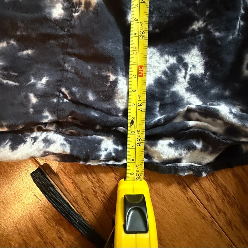 Earthbound TradingCo- 100% Cotton Tie Dye Black and White Maxi Dress- Size Large - Picture 13 of 15